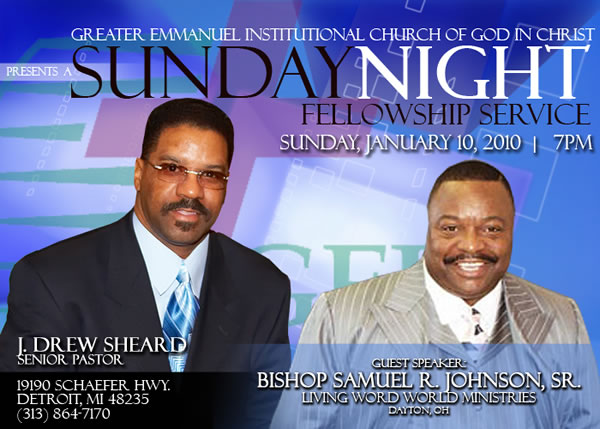 Sunday Night Fellowship Service