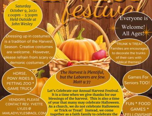 OCT 9: Harvest Festival @ John Wesley A.M.E. Zion Church (F*R*E*E)