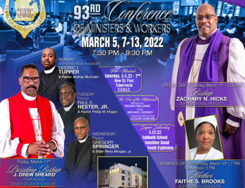 MAR 5: Pre-Musical / MAR 7-13: 93rd Conference of Ministers & Workers (Northeast Michigan Jurisdiction Church of God in Christ)