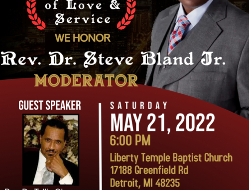 MAY 21: Appreciation for Rev. Dr. Steve Bland Jr.