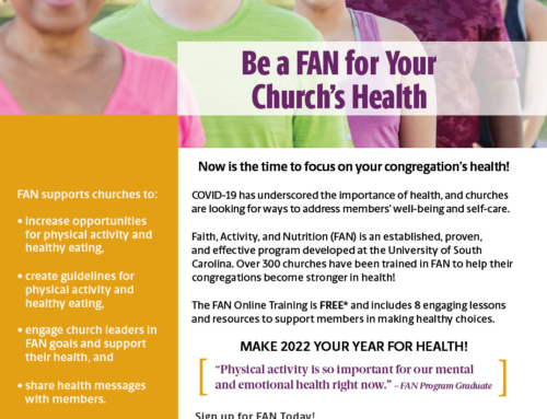 F*R*E*E Online Program to Create a Healthier Church – Faith, Activity, and Nutrition (FAN)