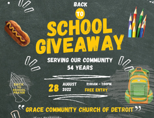 Sun, AUG 28: “Serve Sunday” Back-To-School GIVEAWAY presented by Grace Community Church of Detroit (FREE!)