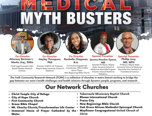 MAY 11: Medical Myth Busters (F*R*E*E program/food) pres. by Faith Community Research Network (FCRN)