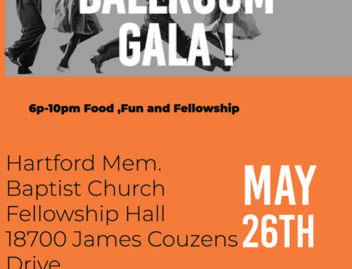 MAY 26: Hartford Ballroom Gala! …Food, Fun & Fellowship