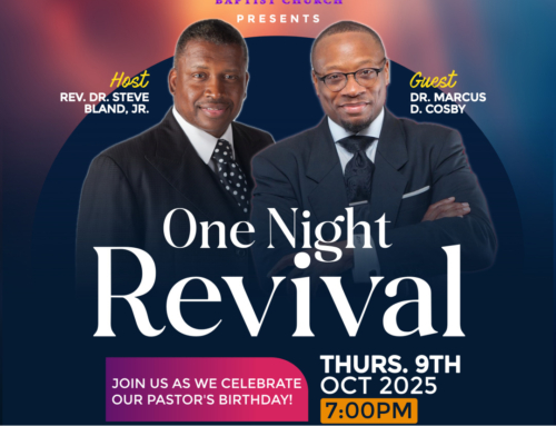 OCT 9: One Night Revival @ Liberty Temple w/ guest Dr. Marcus D. Cosby